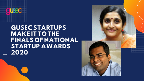 GUSEC Startups make it to the Finals of National Startup Awards 2020