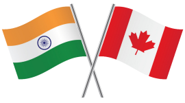 India Canada Flag
